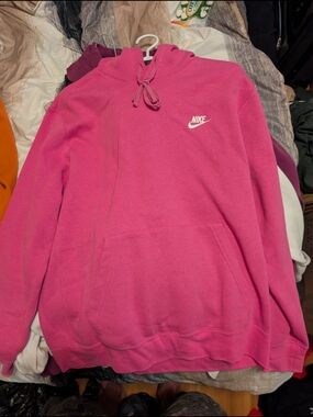 Nike Pink Hoodie with Front Pocket